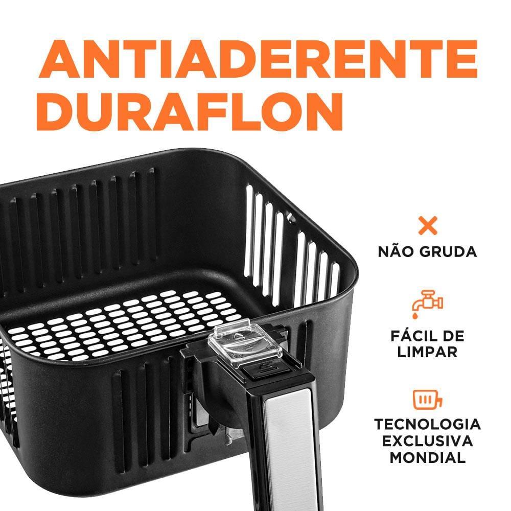 Fritadeira Elétrica Mondial AFN40FB Preta - 4 L + Panela de Pressão Panelux - 4,5 L - 6