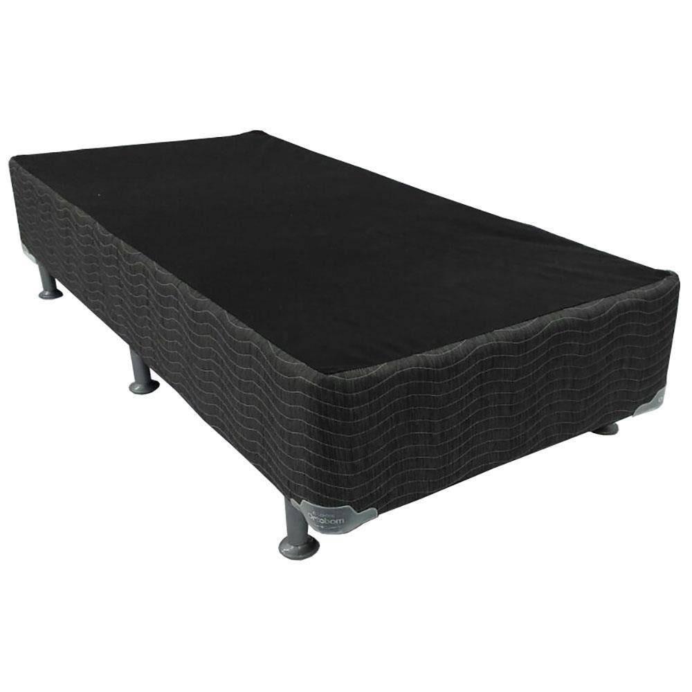 Cama Box de Solteiro Ortobom New Caring com Europillow e Molas Nanolastic 61x88x188cm - Cinza/Branco - 3