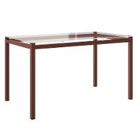 Mesa de Jantar Retangular Fabone Alexa Tampo de Vidro 140x80cm com 6 Cadeiras Dora Revestidas em Courino - 3