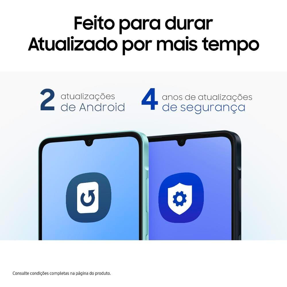 Smartphone Samsung Galaxy A06 Verde Claro 4G 128GB 4GB RAM Tela 6,7" Processador Octa-Core, Câmera Traseira de 50MP e Selfie de 8MP - 9