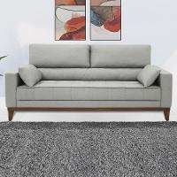 Sofá 4 Lugares Linoforte Blazer com Revestimento em Linho e 2 Almofadas Decorativas 210 cm de Largura - 1