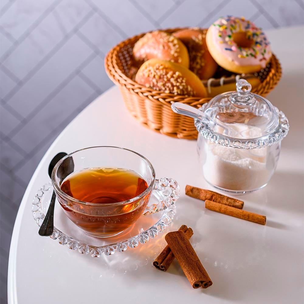 Açucareiro Lyor em Cristal com Colher – 9,5 x 12cm - 1