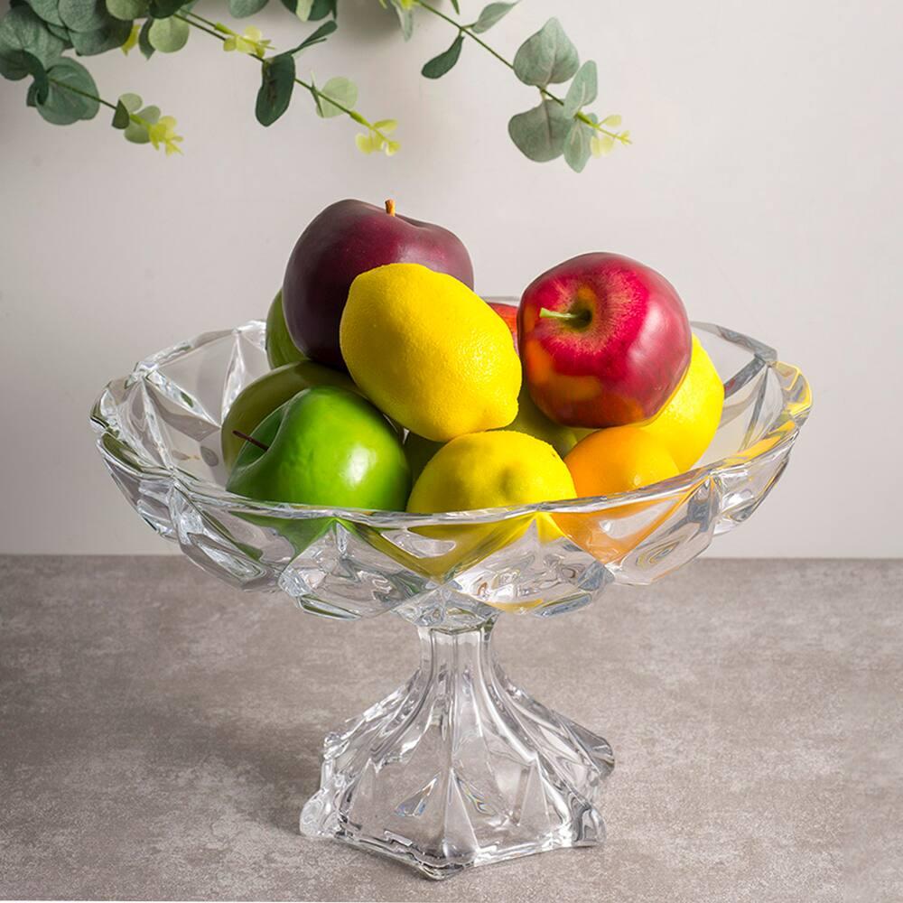 Centro de Mesa Lyor em Cristal Deli Diamond - 32,5 x 19,5cm - 2