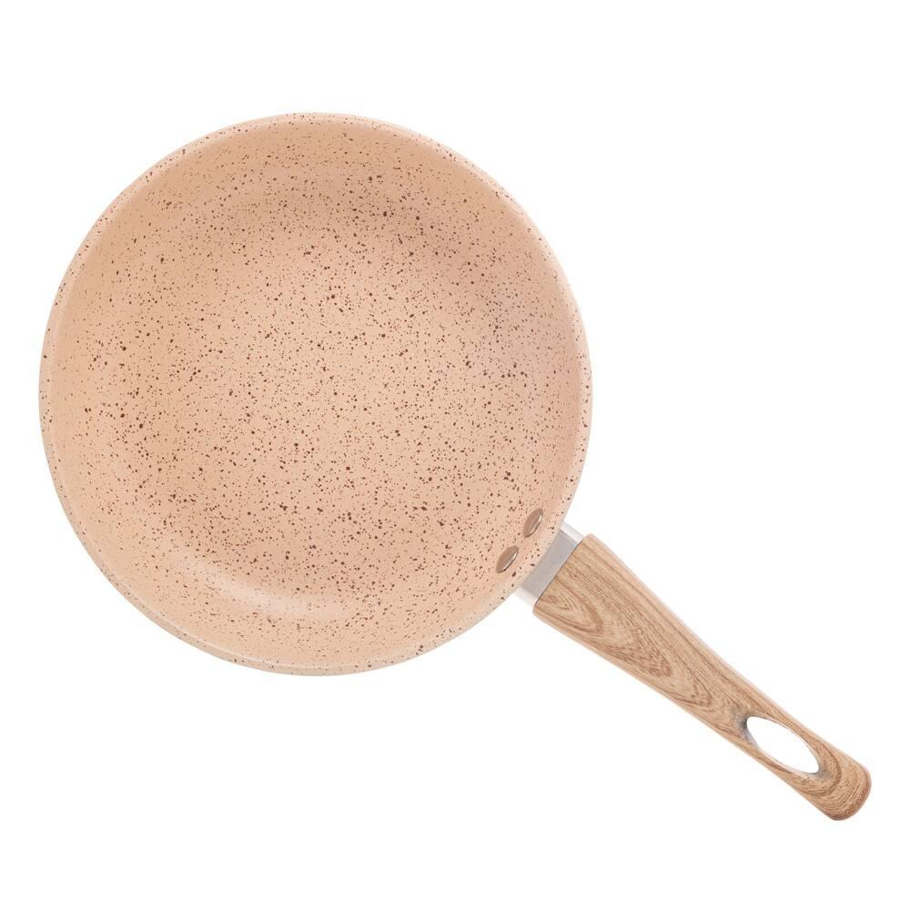 Frigideira de Indução Lyor em Alumínio com Revestimento Cerâmico Granilite Bege – 24cm - 7