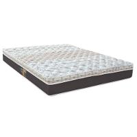Cama Box Casal Castor Sleep Class com com Euro Pillow e Molas Ensacadas 64x128x188cm – Branco, Cinza e Marrom - 2