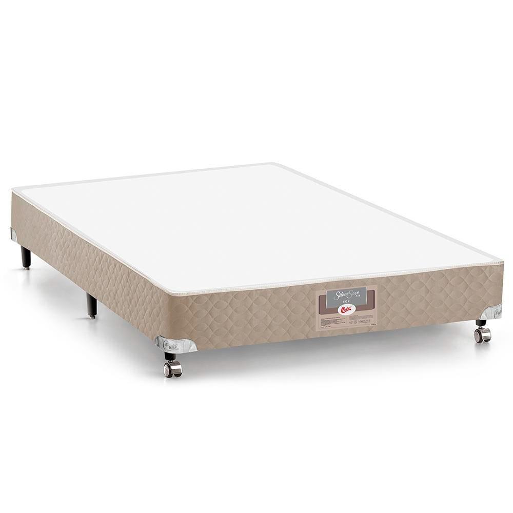 Cama Box Casal Castor Silver Star Air com Mola Ensacadas 71x128x188cm – Branco/Bege - 3
