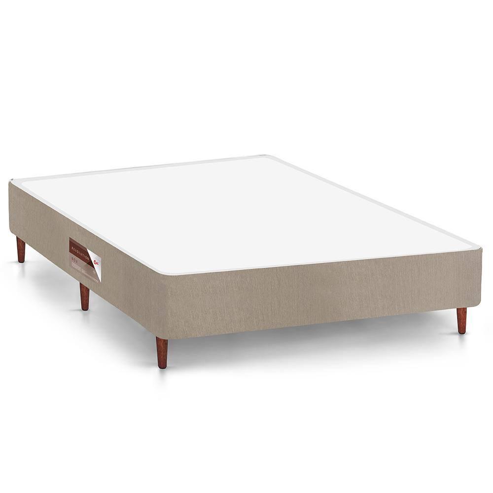 Cama Box Casal Castor Revolution com Mola Bonnel 66x138x188cm – Branco/Bege - 3