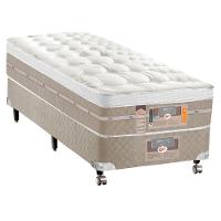 Cama Box Viúva Castor Silver Star Air com Molas Ensacadas 71x120x203cm – Branco/Bege - 1