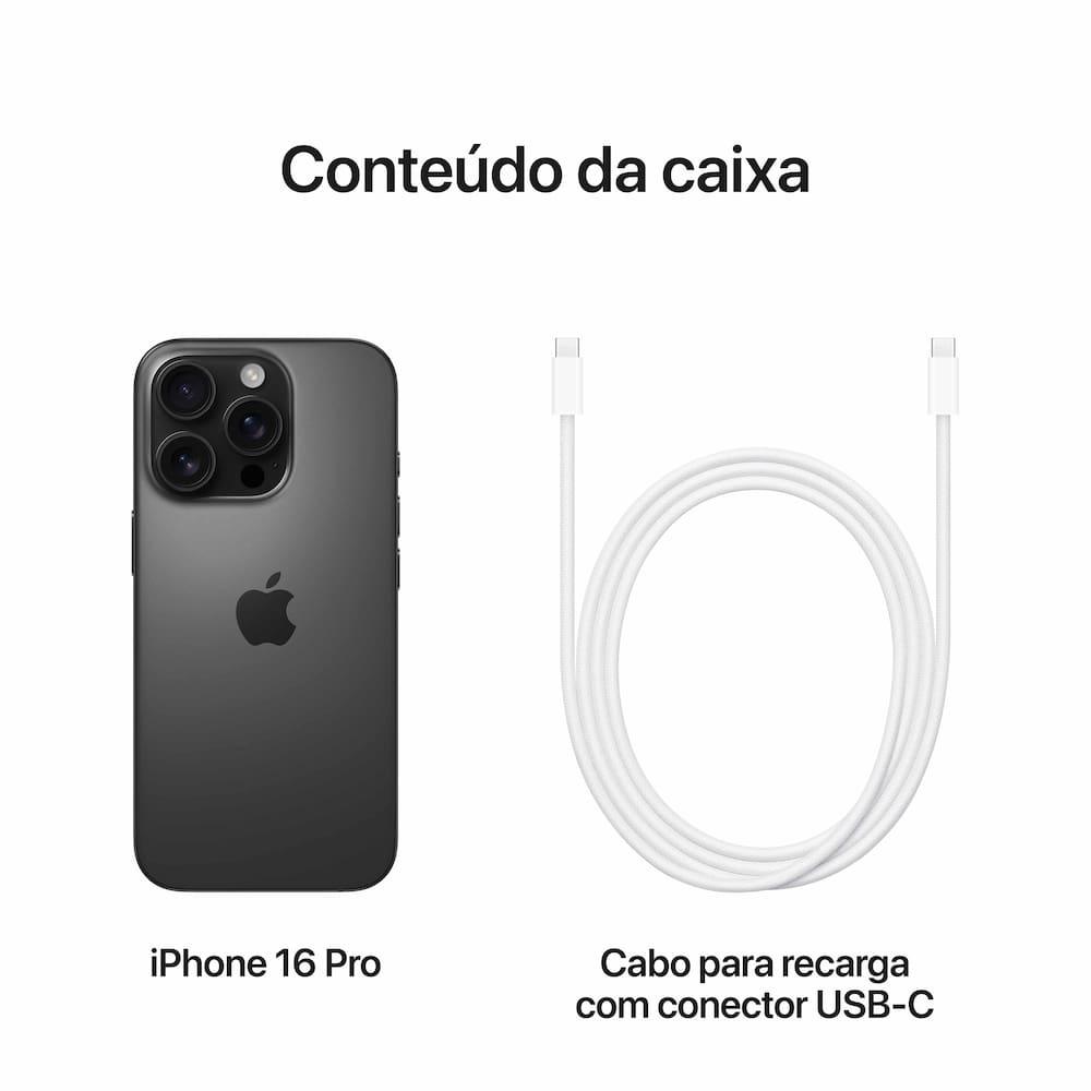 Apple iPhone 16 Pro 1TB 6,3" 48MP Titânio Preto - 18