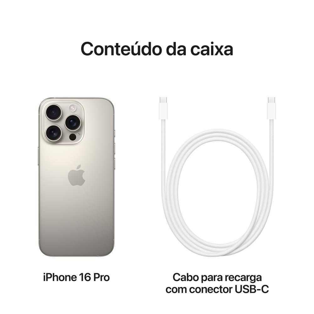 Apple iPhone 16 Pro 256GB 6,3" 48MP Titânio Natural - 8