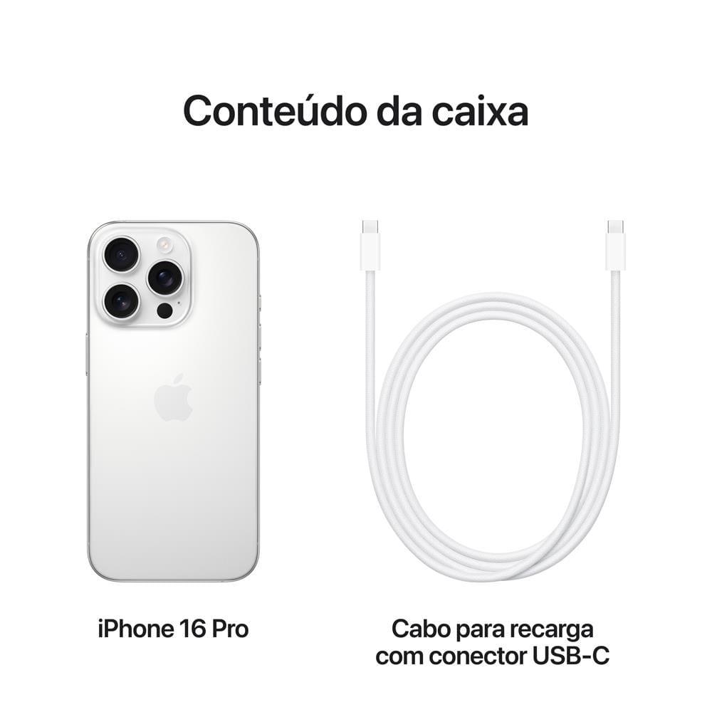 Apple iPhone 16 Pro 512GB 6,3" 48MP Titânio Branco - 8