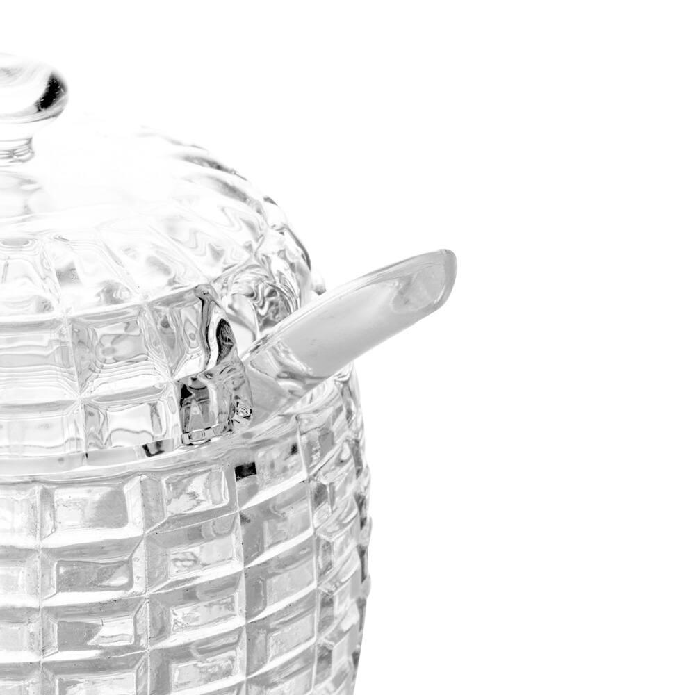 Açucareiro Lyor com Colher e Tampa Colméia – 210ml - 6