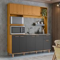 Cozinha Compacta Poliman Liz 9 Portas, 1 Gaveta e 3 Prateleiras - 180cm de largura - 1