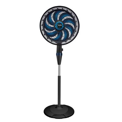 Ventilador de Coluna Arno Force Repel VE9R 40cm com 9 pás, 3 velocidades e 160W – Preto / Azul