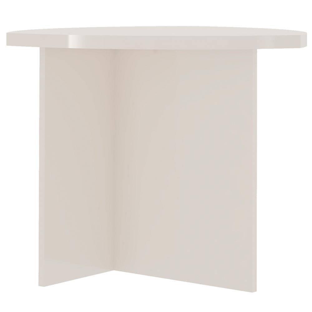 Mesa de Centro Artely Delta com Tampo de 60x58 cm - Off White - 4