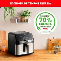 Fritadeira Elétrica Sem Óleo Air Fryer Arno AFD7 7,5L Mega Digital – Inox/Preta - 7