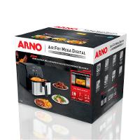 Fritadeira Elétrica Sem Óleo Air Fryer Arno AFD7 7,5L Mega Digital – Inox/Preta - 9