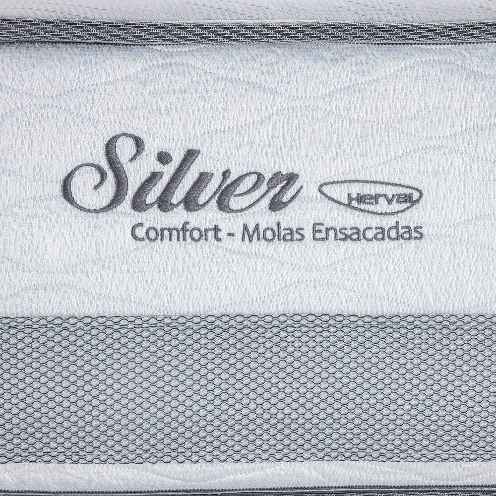 Colchão Casal Herval Silver com Pillow Top e Molas Ensacadas 30x138x188cm - Cinza - 4