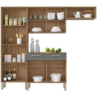 Cozinha Compacta Kit`s Paraná Nala com 10 Portas, 2 Gavetas e 4 Prateleiras - 222cm de largura - 3