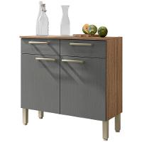 Cozinha Compacta Kit`s Paraná Nala com 10 Portas, 2 Gavetas e 4 Prateleiras - 222cm de largura - 5