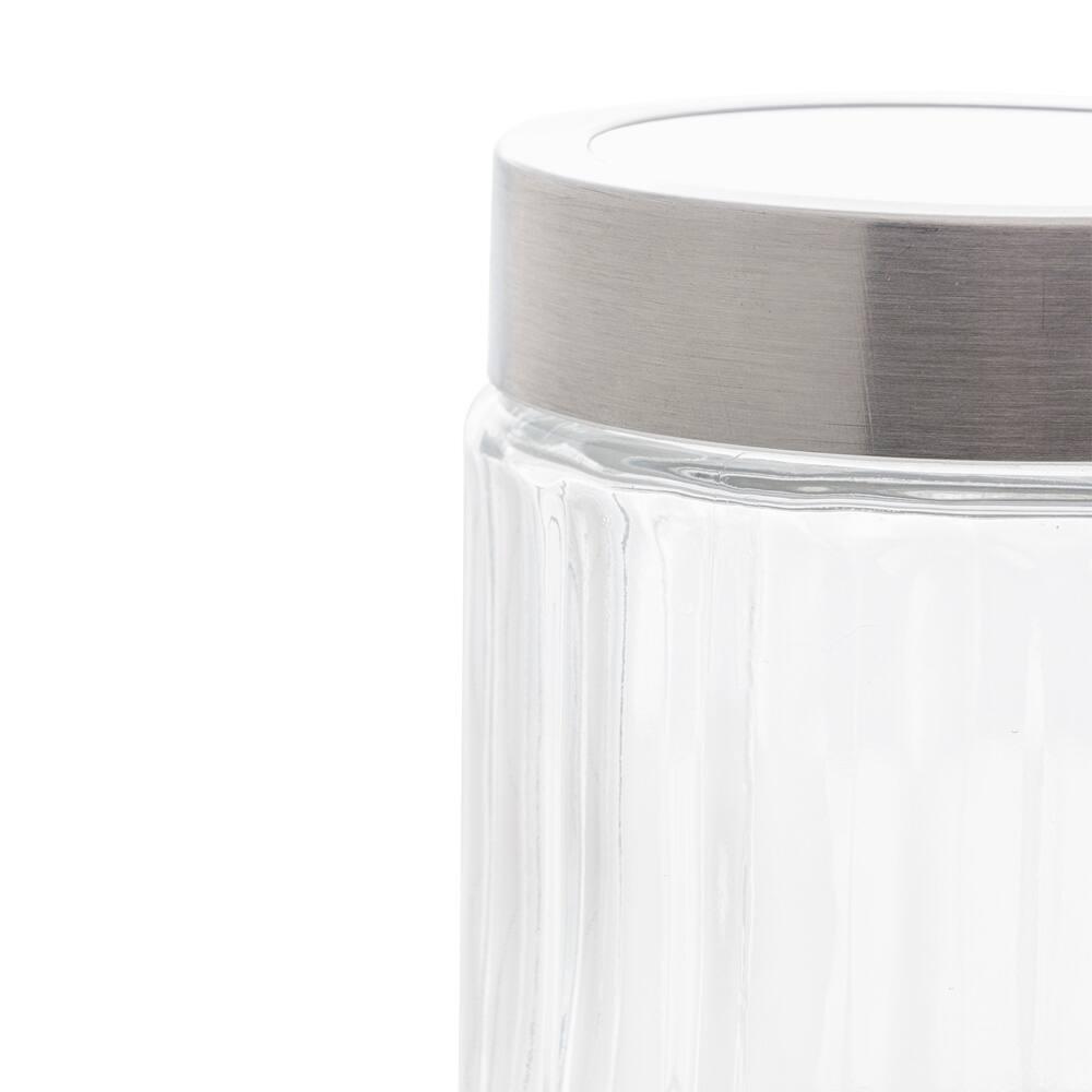 Porta Mantimento de Vidro Lyor Sydney com Tampa de Aço Inox e Acrílico - 1,2 litros - 3