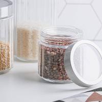 Porta Mantimento de Vidro Lyor Sydney com Tampa de Aço Inox e Acrílico - 1,2 litros - 6