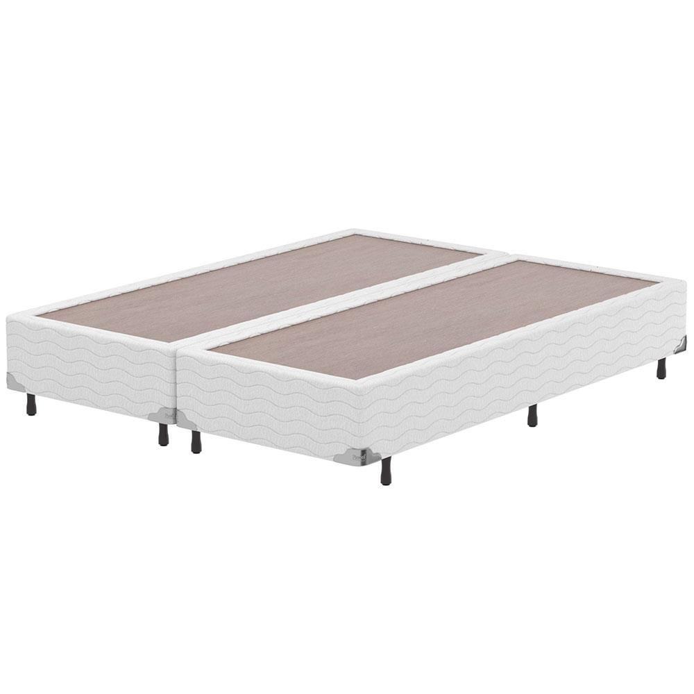 Base Box Queen Size Probel Amsterdã com Revestimento em Tecido Jacquard 38x158x198cm - Branco - 1