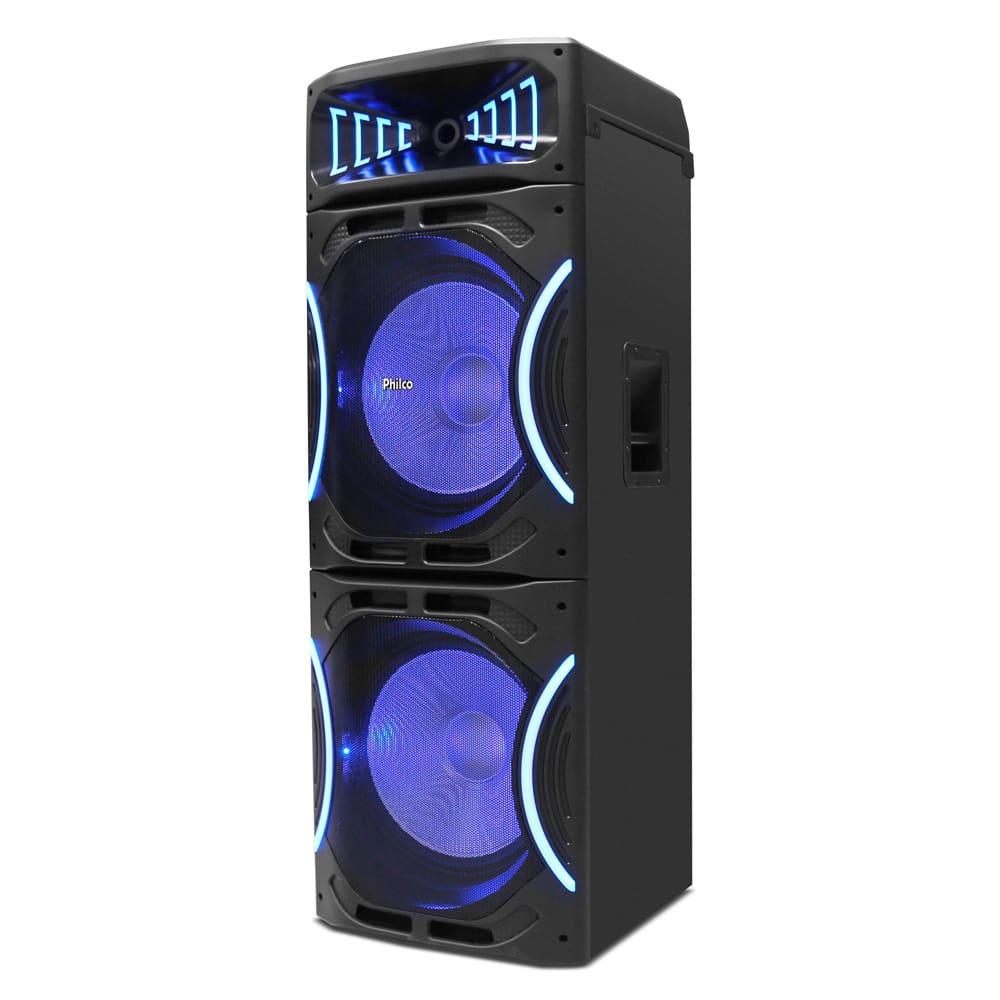 Caixa de Som Amplificada Philco PCX35000 Bluetooth 3500W Rádio FM Função Ex Bass e Flash Light Bivolt - 1