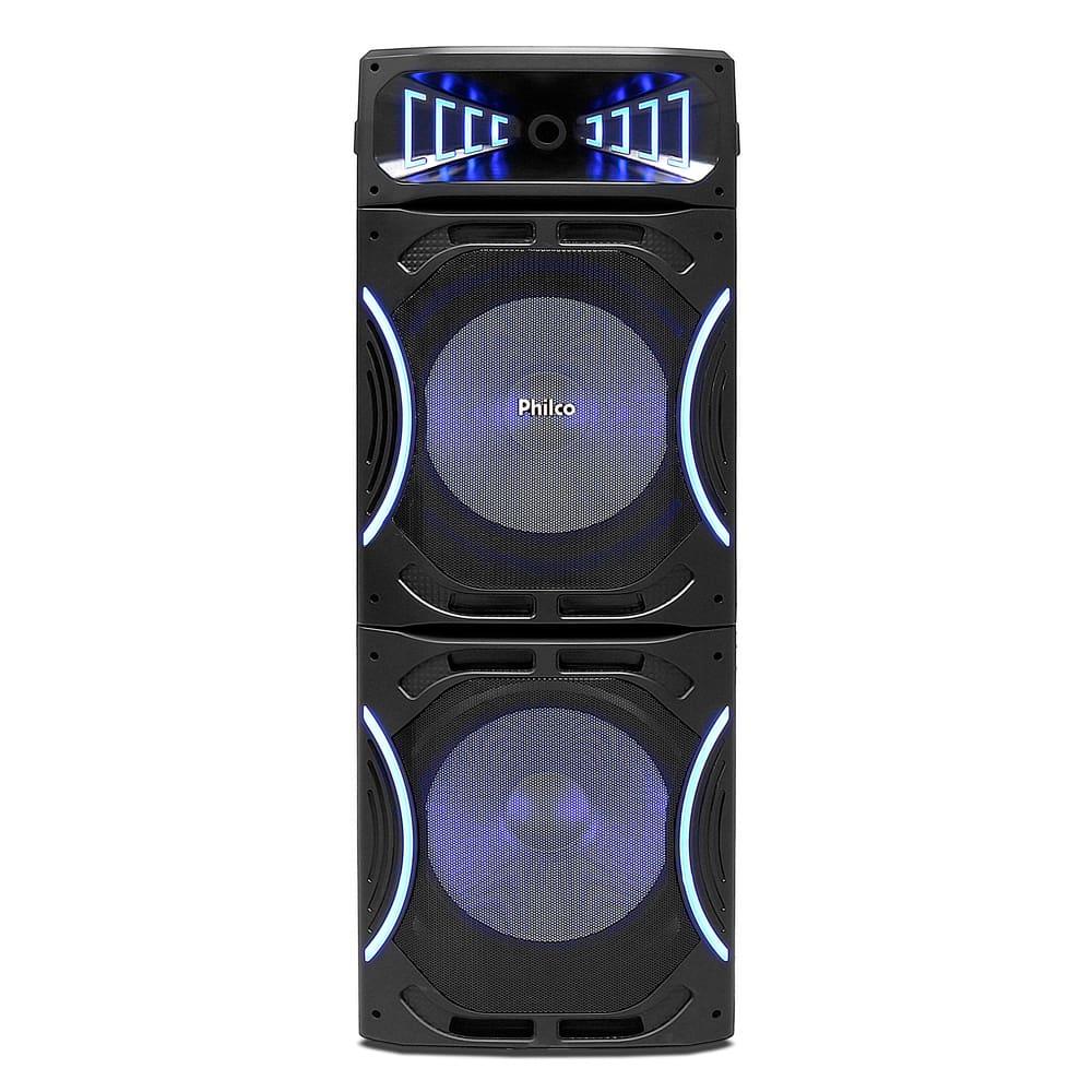 Caixa de Som Amplificada Philco PCX35000 Bluetooth 3500W Rádio FM Função Ex Bass e Flash Light Bivolt - 2