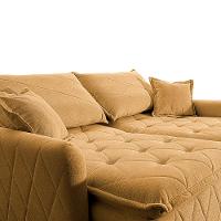 Sofá 3 Lugares Cama inBox Sublime Retrátil e Reclinável Revestido em Bouclé - 180cm de largura