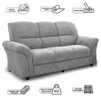 Sofá 3 Lugares Cama inBox Mourato com 187cm de Largura e Revestido em Bouclé - 5