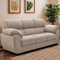 Sofá 3 Lugares Cama inBox Paris com 202cm de Largura e Revestido em Bouclé - 1