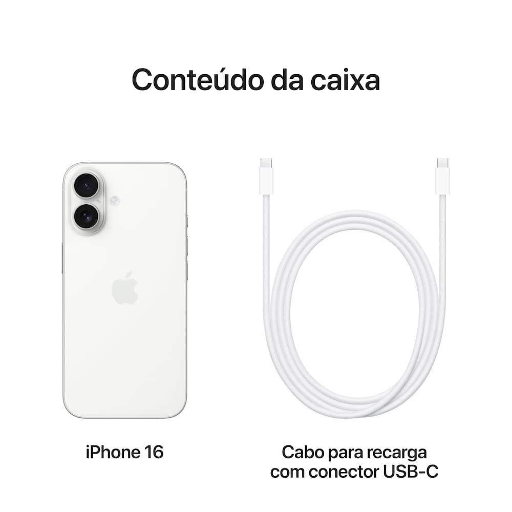 Apple iPhone 16 128GB 6,1" 48MP Branco - 16