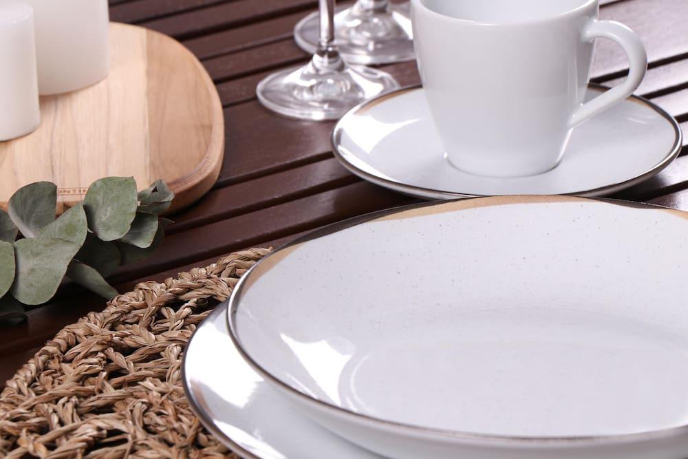 Aparelho de Jantar 20 peças Tramontina Canyon Porcelana Marmorizada - 6