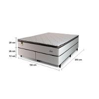 Cama Box Bipartida King Size Hellen Malta Linho com Molas Ensacadas e Espuma D26 66x193x203 cm - Bege - 4