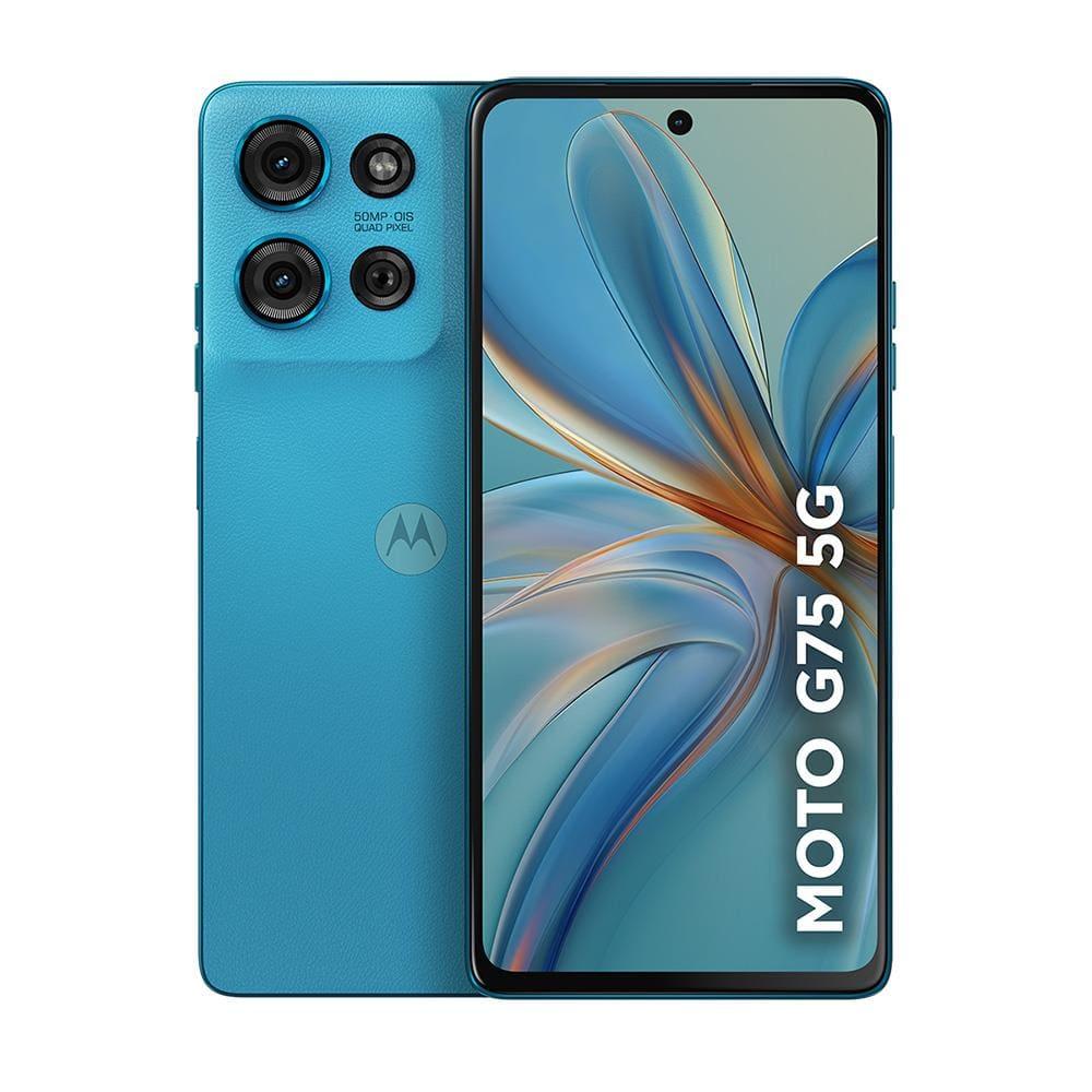 Smartphone Motorola Moto g75 Azul 5G 256GB, 8GB RAM + 8GB RAM Boost, 50MP Sony Lytia 600 Câmera Moto AI Ultrarresistência Militar - 1