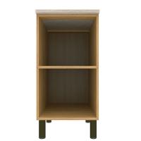 Balcão Bartira Cristal em MDP com 1 Porta, 40cm de Largura - Lâmina de Mel/Azul Royal - 3