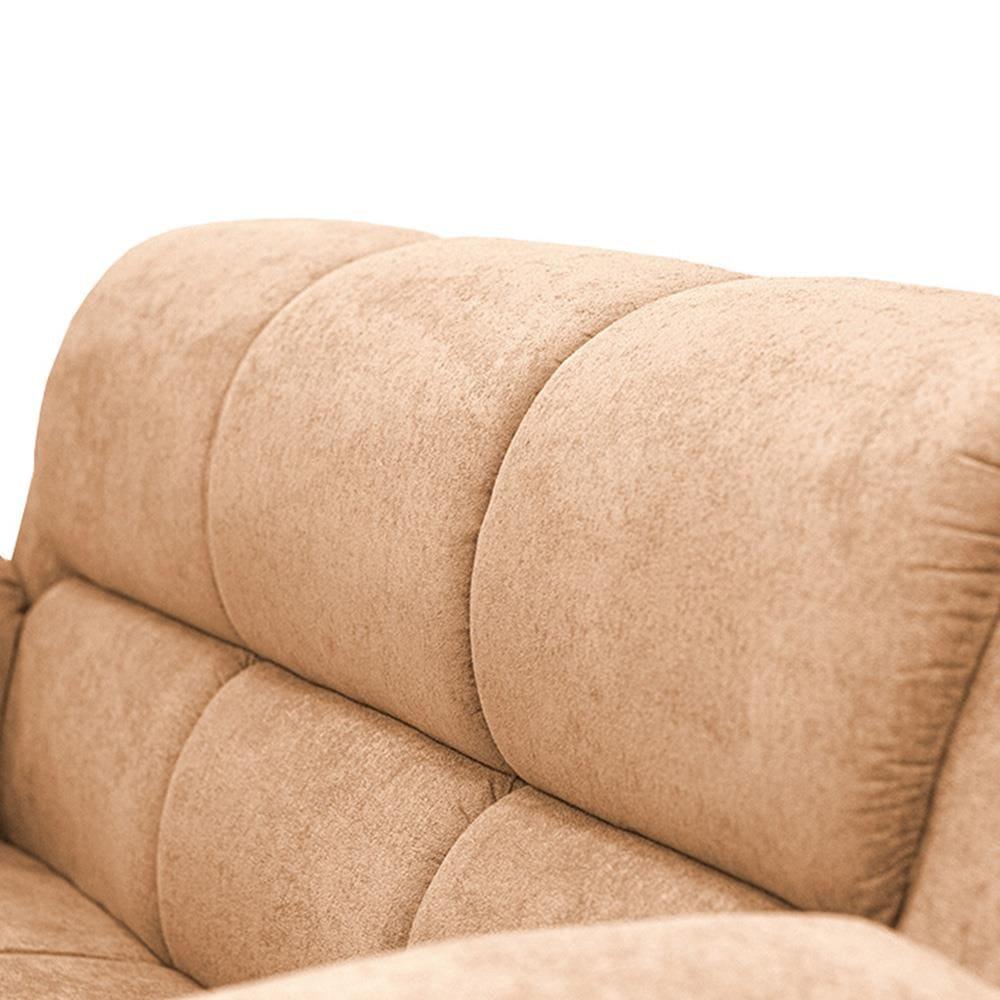 Sofá de 3 e 2 Lugares Cama inBox Paris com 202cm e 152cm de Larguras e Revestidos em Bouclé - 5