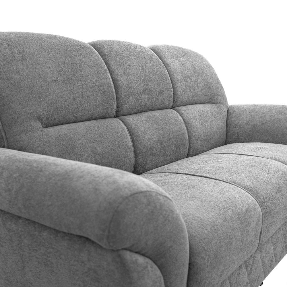 Sofá de 3 e 2 Lugares Cama inBox Mourato com 187cm e 140cm de Larguras e Revestidos em Bouclé - 3