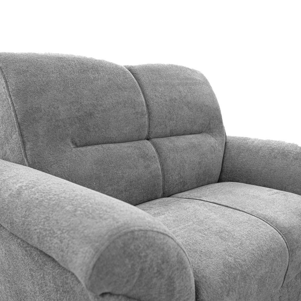 Sofá de 3 e 2 Lugares Cama inBox Mourato com 187cm e 140cm de Larguras e Revestidos em Bouclé - 4