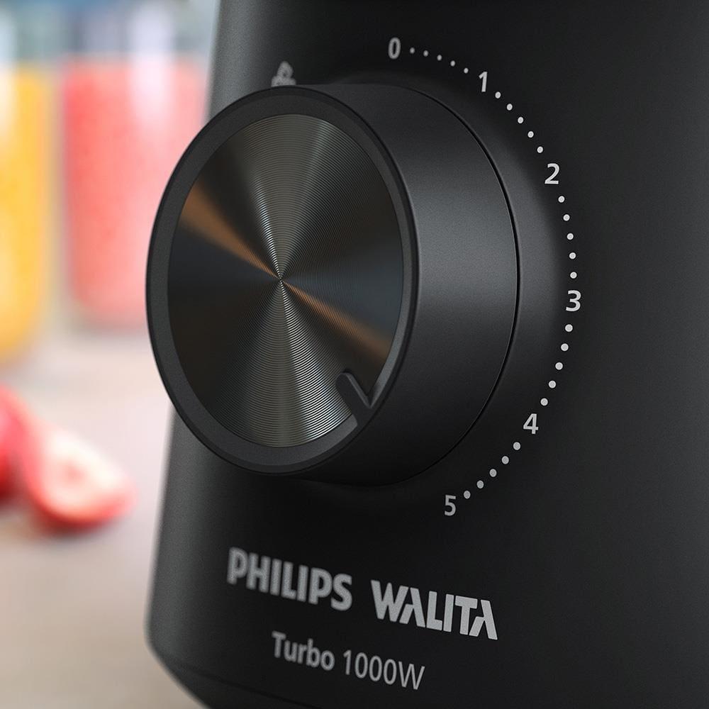 Liquidificador Philips Walita Série 3000 HR2270/9 Turbo 5 Velocidades 1000W - Preto - 7