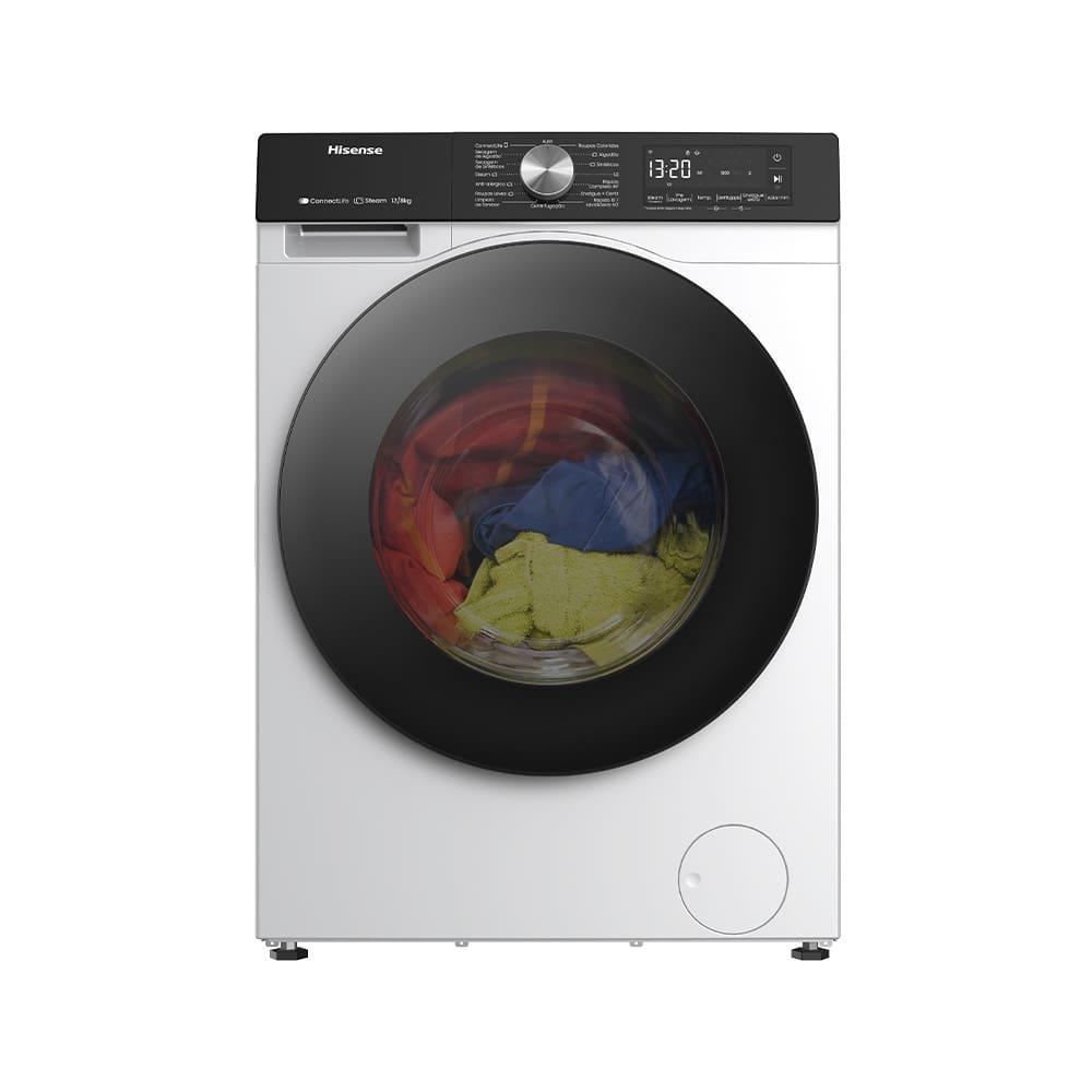 Lava e Seca Hisense Steam WD3S13 13kg/8k Inverter Wi-Fi 13 Programas de Lavagem 3 de Secagem Branca - 3