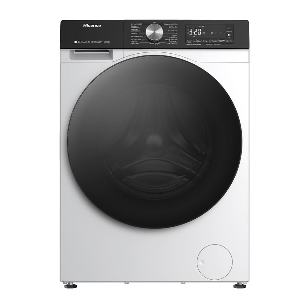 Lava e Seca Hisense Steam WD3S13 13kg/8k Inverter Wi-Fi 13 Programas de Lavagem 3 de Secagem Branca - 5