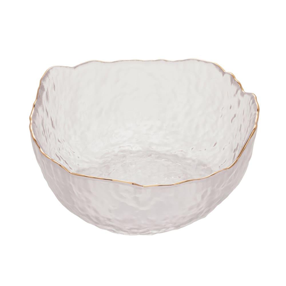Bowl de Cristal Wolff Taj Martelado com Borda Dourada – 8x17cm (AxP) - 2
