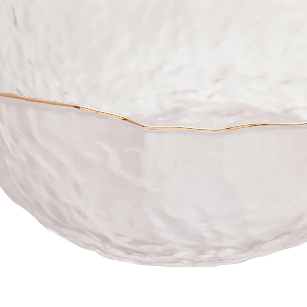 Bowl de Cristal Wolff Taj Martelado com Borda Dourada – 8x17cm (AxP) - 4