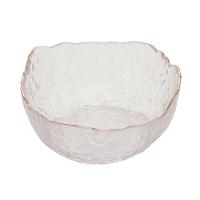 Bowl de Cristal Wolff Taj Martelado com Borda Dourada – 8x17cm (AxP) - 2
