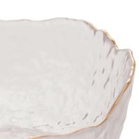 Bowl de Cristal Wolff Taj Martelado com Borda Dourada – 8x17cm (AxP) - 3