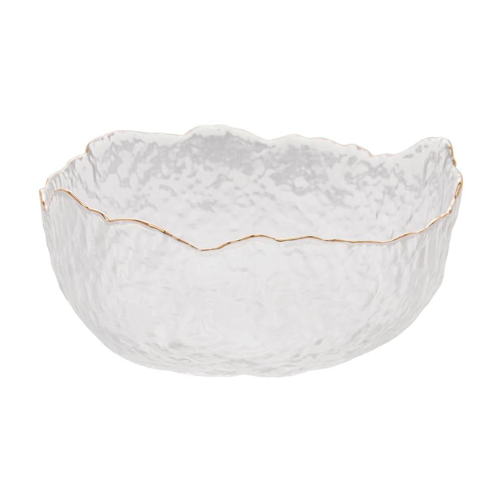 Bowl de Cristal Wolff Taj Martelado com Borda Dourada – 10,5x20,5cm (AxP) - 2