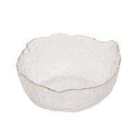 Bowl de Cristal Wolff Taj Martelado com Borda Dourada – 10,5x20,5cm (AxP) - 1