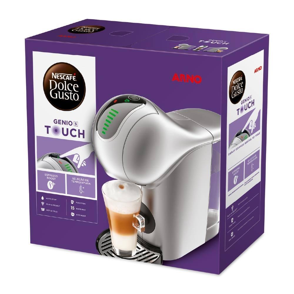 Máquina de Café Arno Nescafé Dolce Gusto Genio S Touch DGS4 Multi bebidas, Digital e Automática – Prata - 9